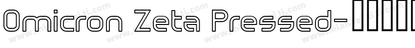 Omicron Zeta Pressed字体转换